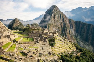 machu picchu with clouds smaller