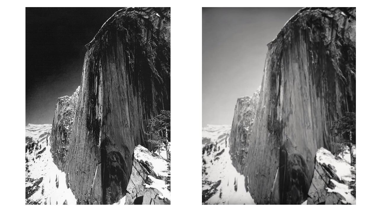 ansel adams monolith the face of half dome