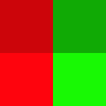 Red and green shade