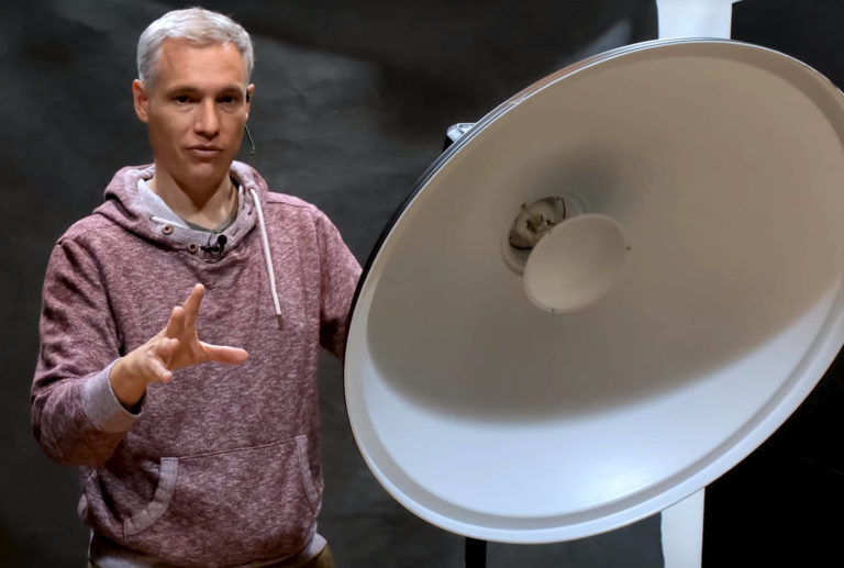 Tony Northrup teaching a studio lighting lesson